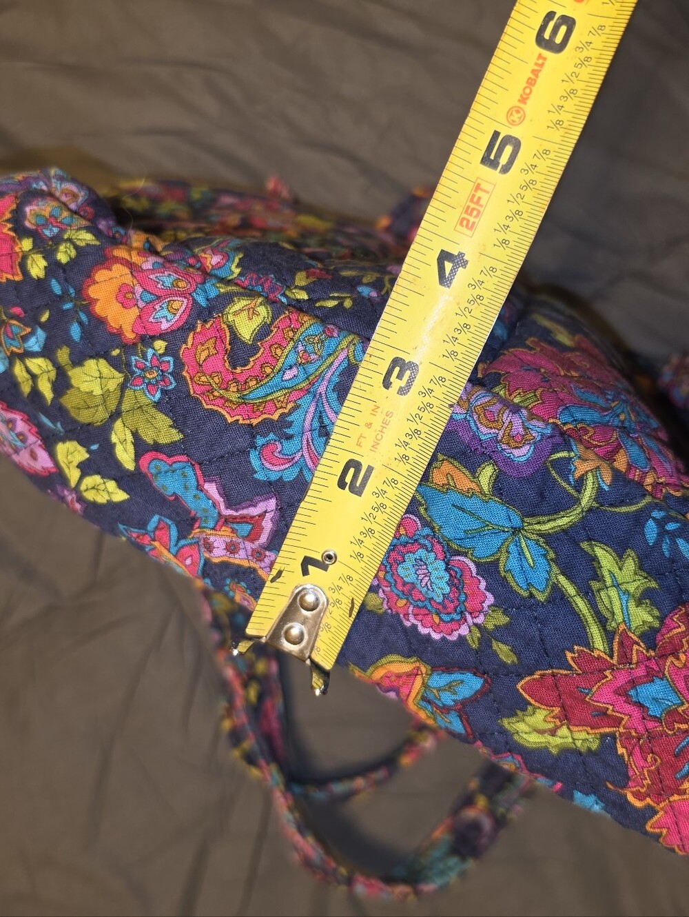 Floral Quilted Stephanie Dawn Tote Bag - French Quarter Pattern - Picture 10 of 10